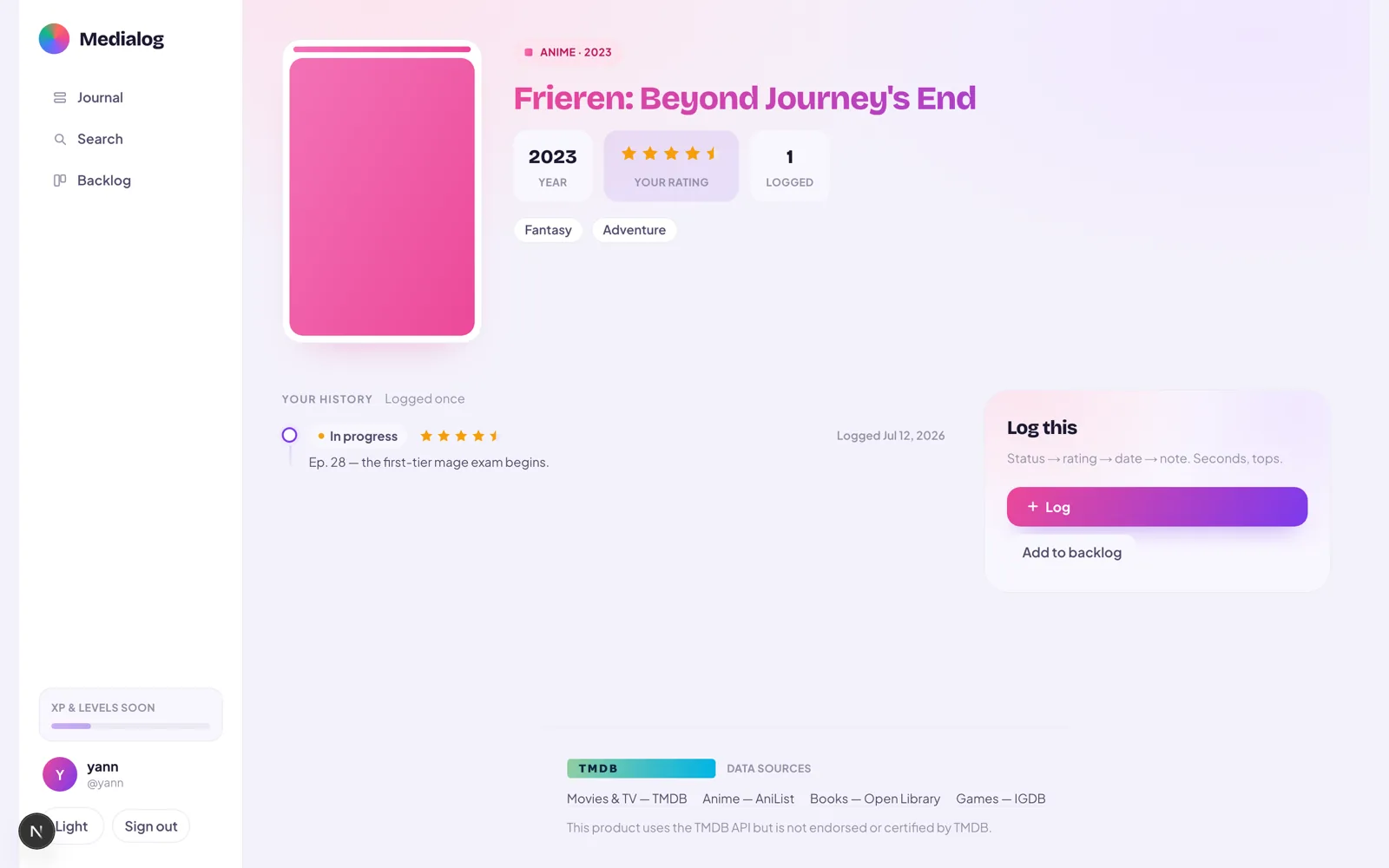La fiche détaillée d’un média dans Bubblu